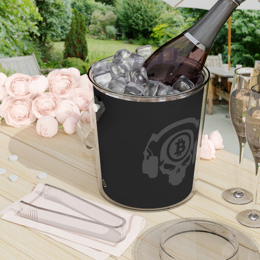 Heavy B Ice Bucket with Tongs