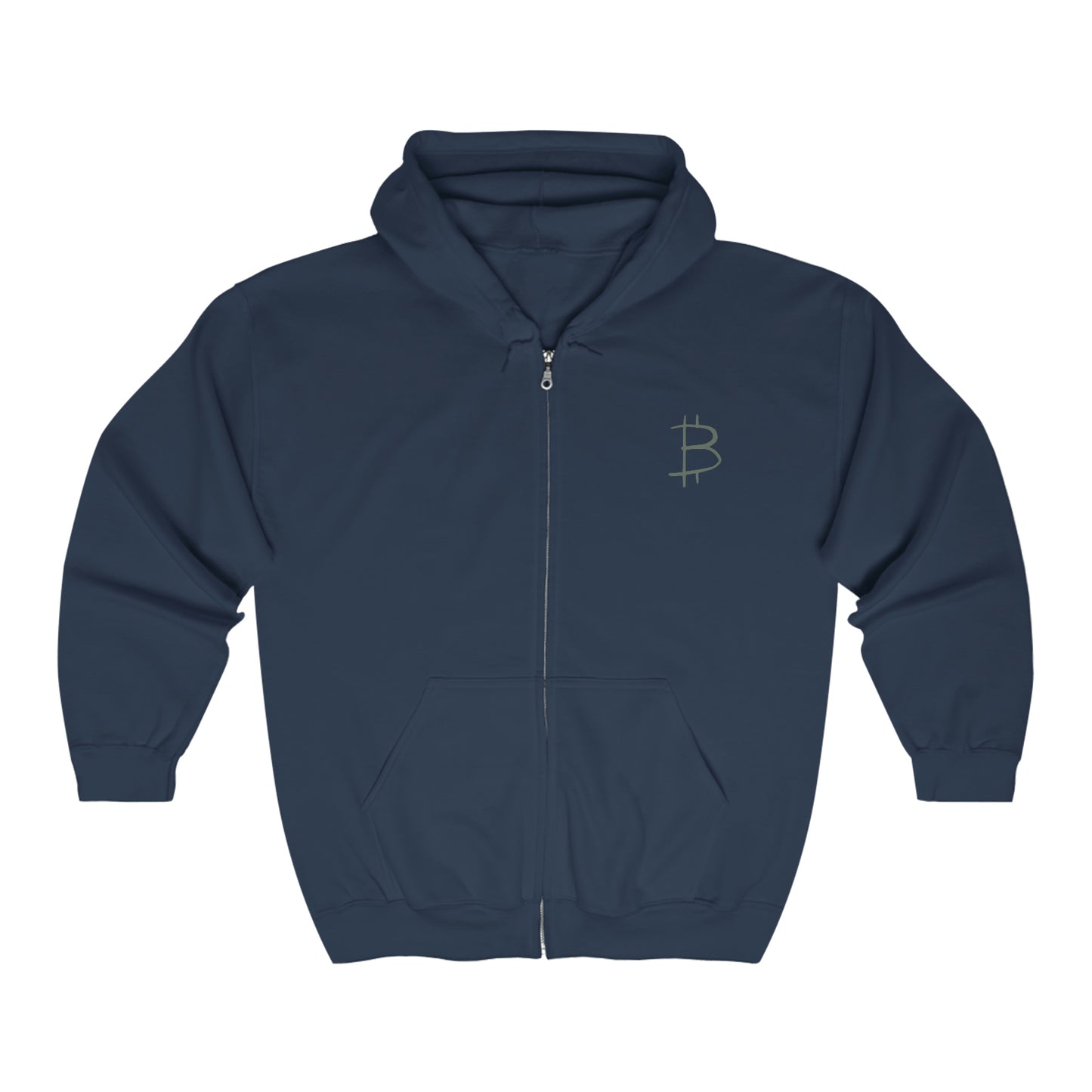 Bitcoin Heavy Blend™ Full Zip Hooded Sweatshirt, BTC8