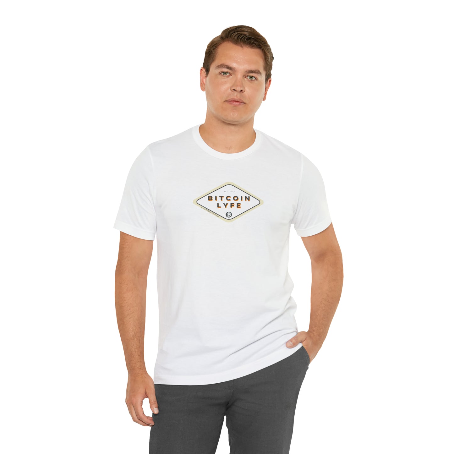 Bitcoin LYFE (Transparent) Short Sleeve T-Shirt