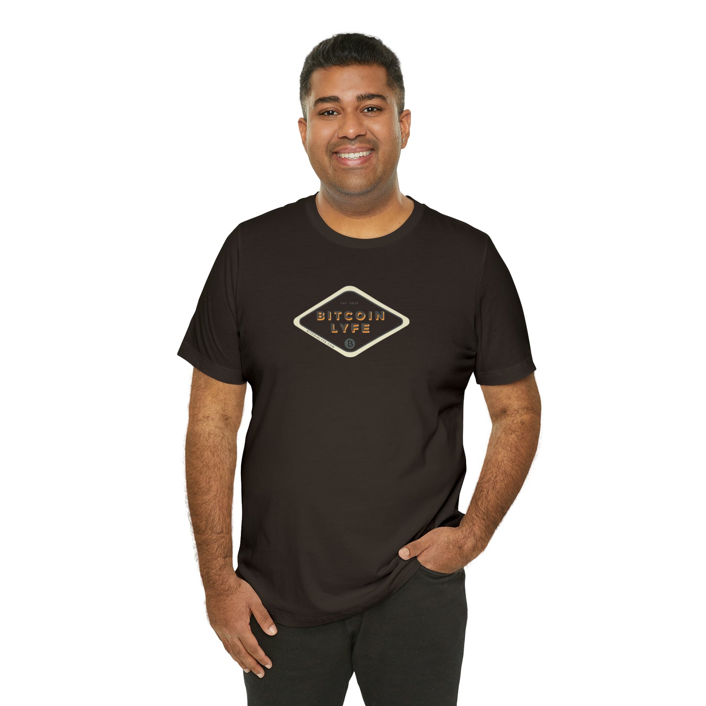 Bitcoin LYFE (Transparent) Short Sleeve T-Shirt