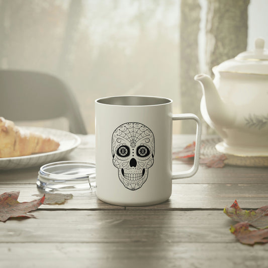 Día de los Muertos BTC 10oz Insulated Coffee Mug, Cinco