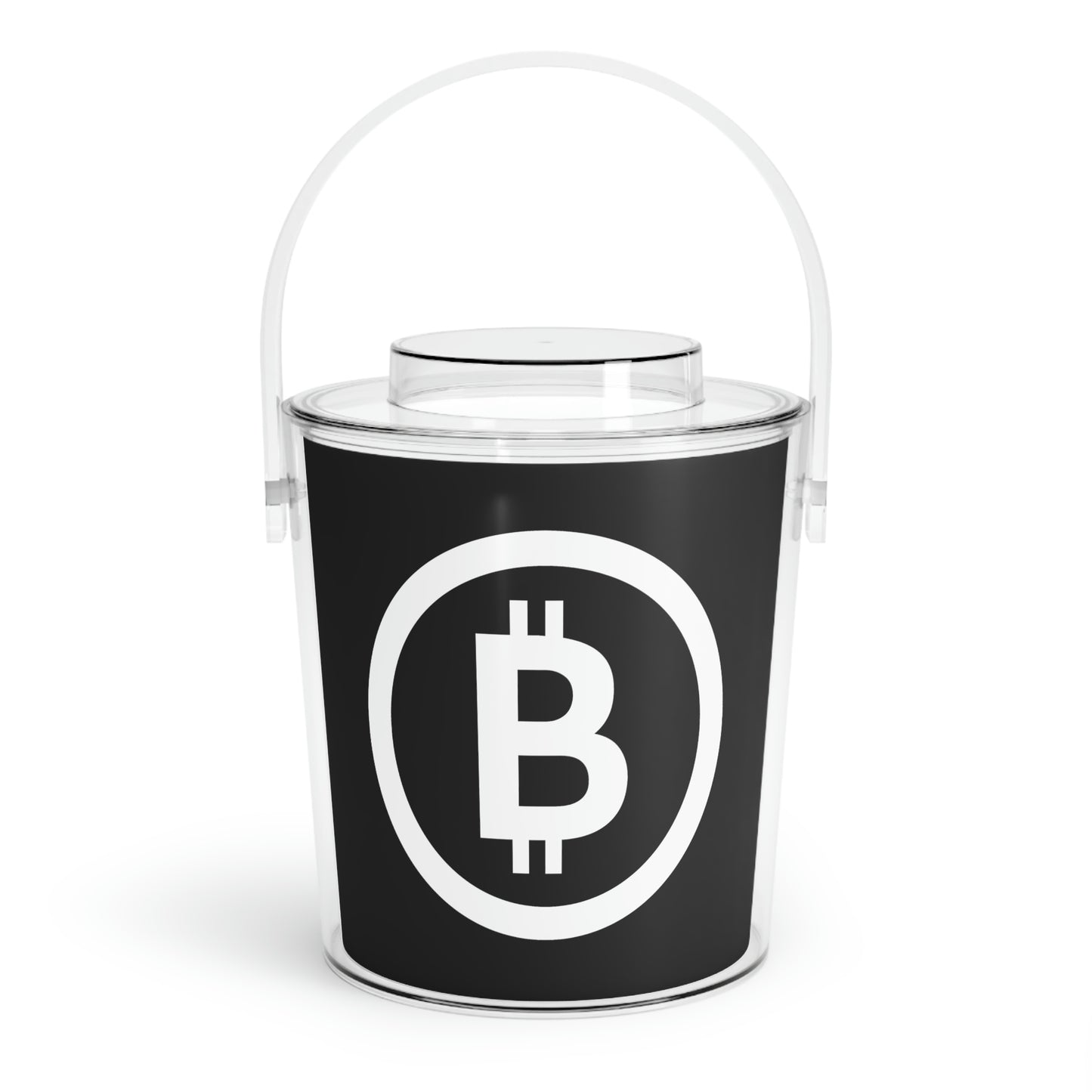 Bitcoin Ice Bucket with Tongs, BTC4