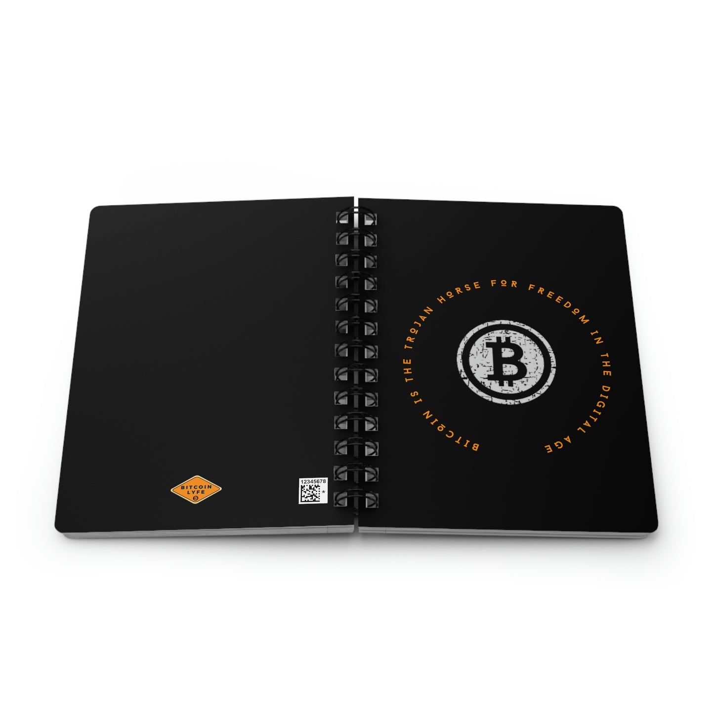 Bitcoin LYFE Spiral Bound Journal, Trojan Horse