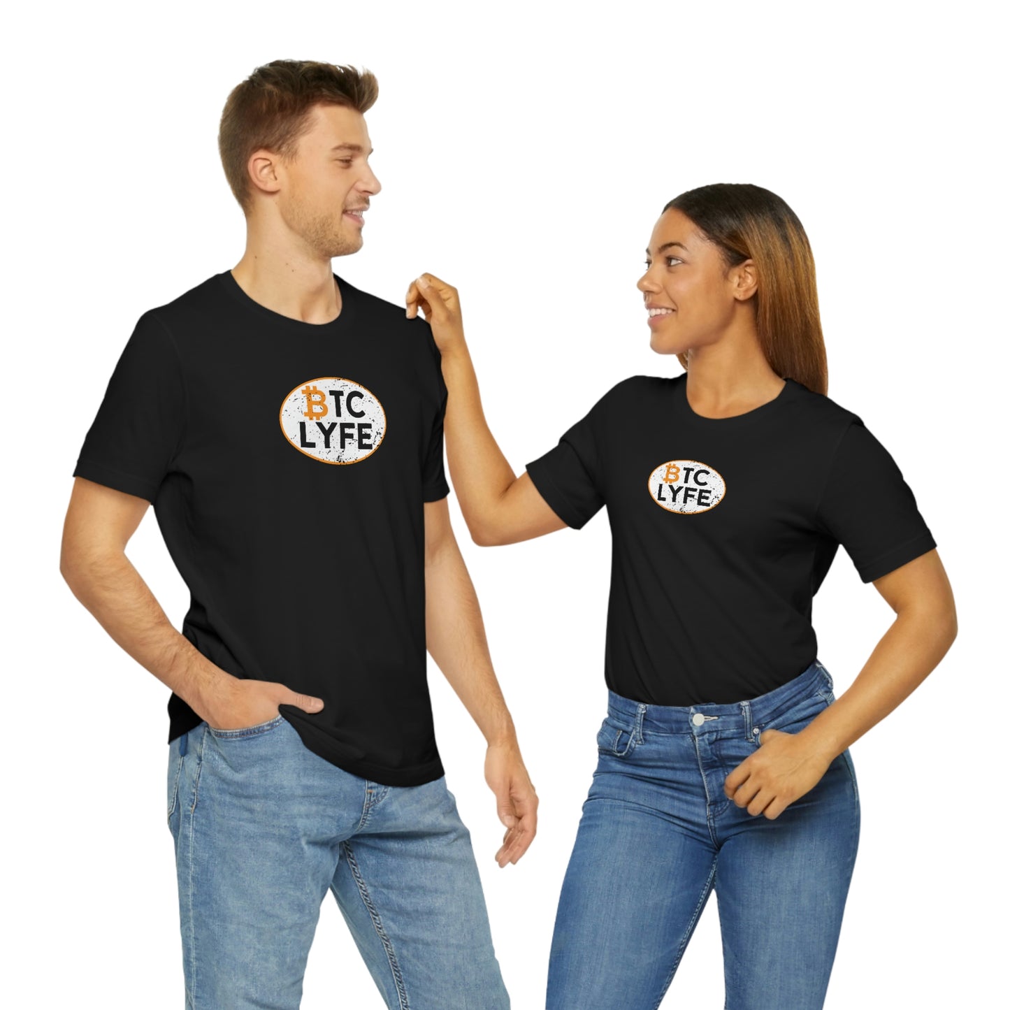 Bitcoin LYFE Oval T-Shirt