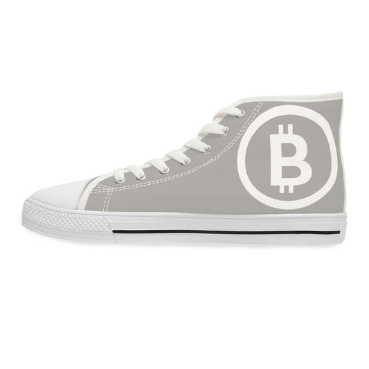 Bitcoin Women's High Top Sneakers, BTC4