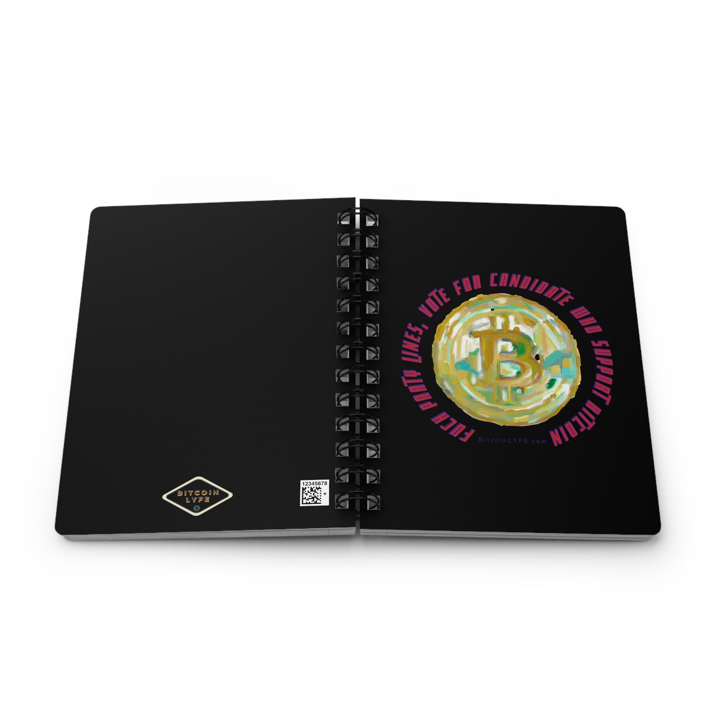 Vote - F*ck Party Lines Spiral Bound Journal