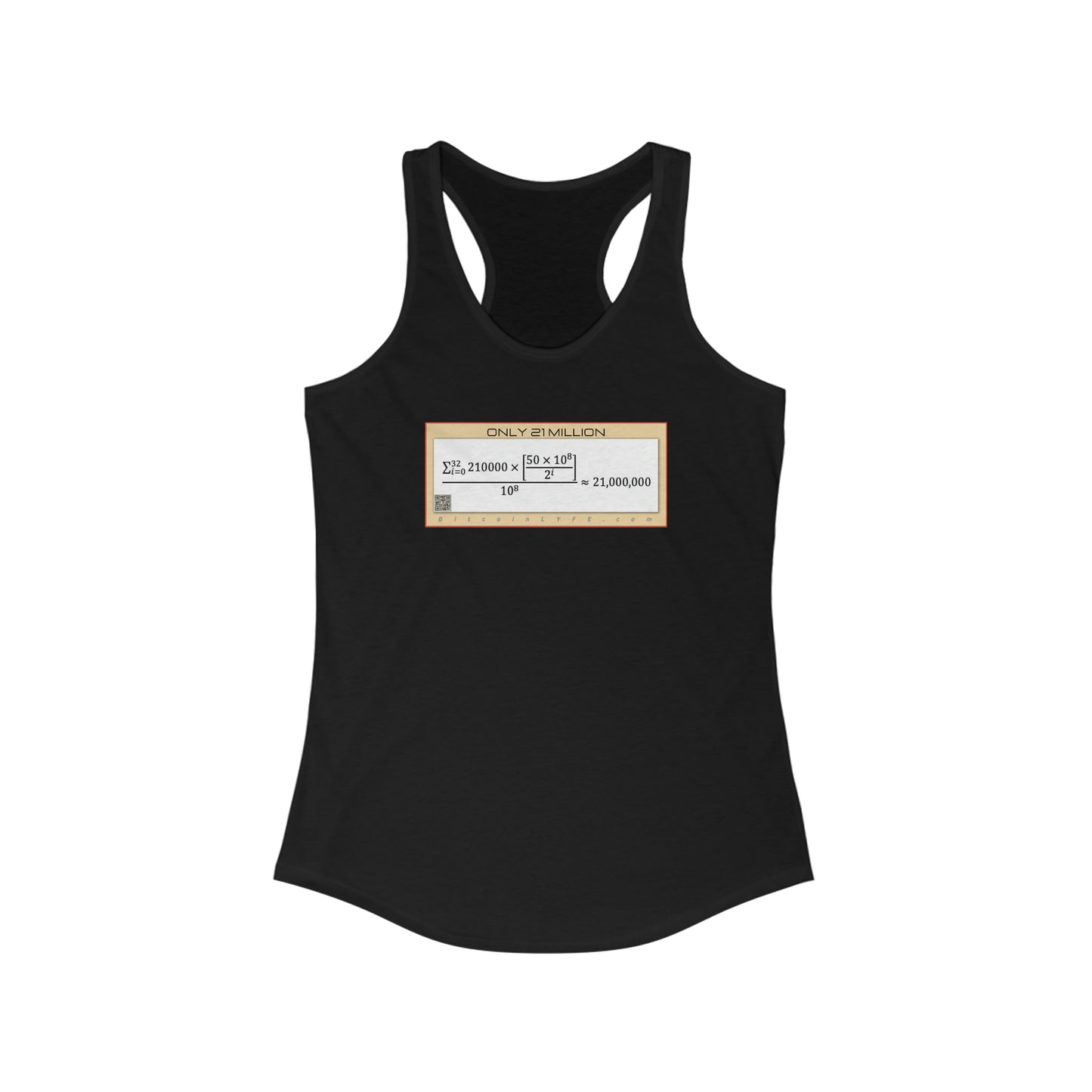 Bitcoin LYFE 21M Racerback Tank