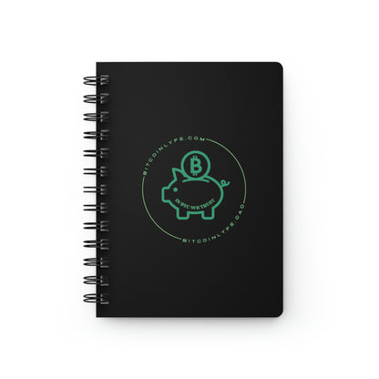 Bitcoin LYFE Spiral Bound Journal, Piggy Bank