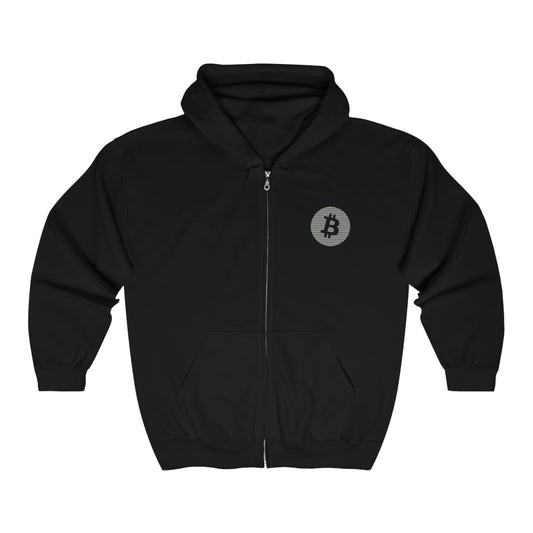 Bitcoin Heavy Blend™ Full Zip Hooded Sweatshirt, BTC6