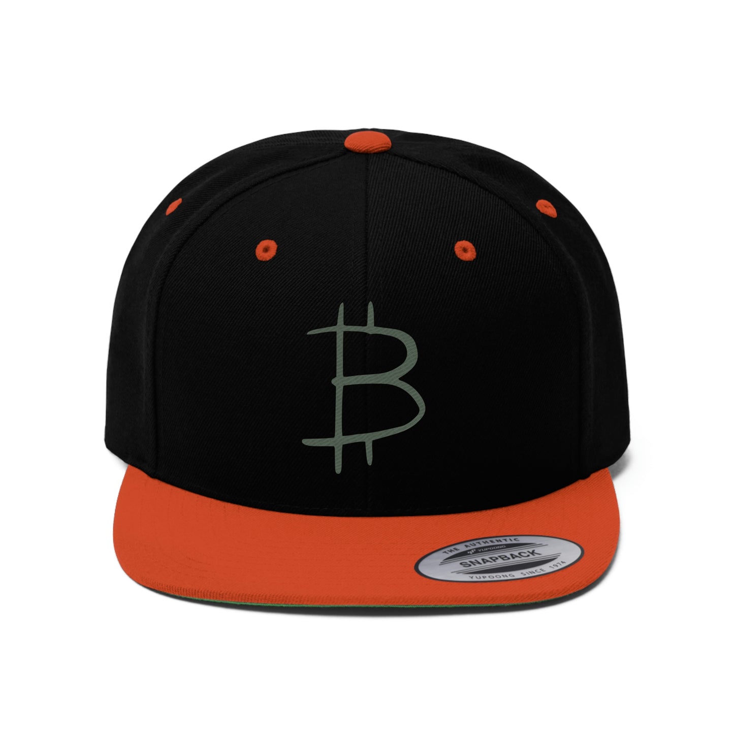 BTC8 Bitcoin Flat Bill Hat, Four Colors