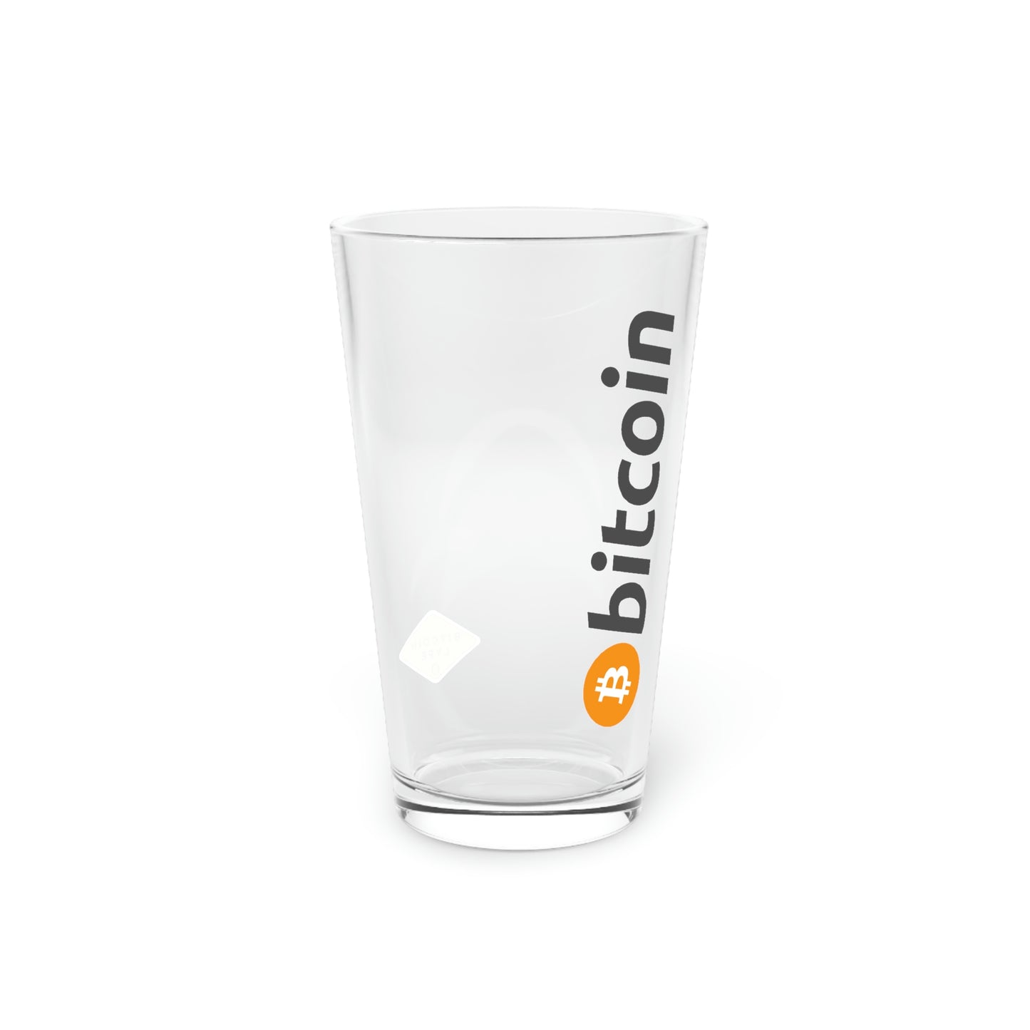 Bitcoin Pint Glass, BTC1