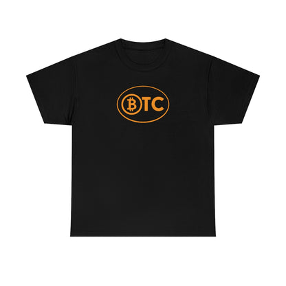 BTC Oval #5 Cotton T-Shirt, Blackout Version