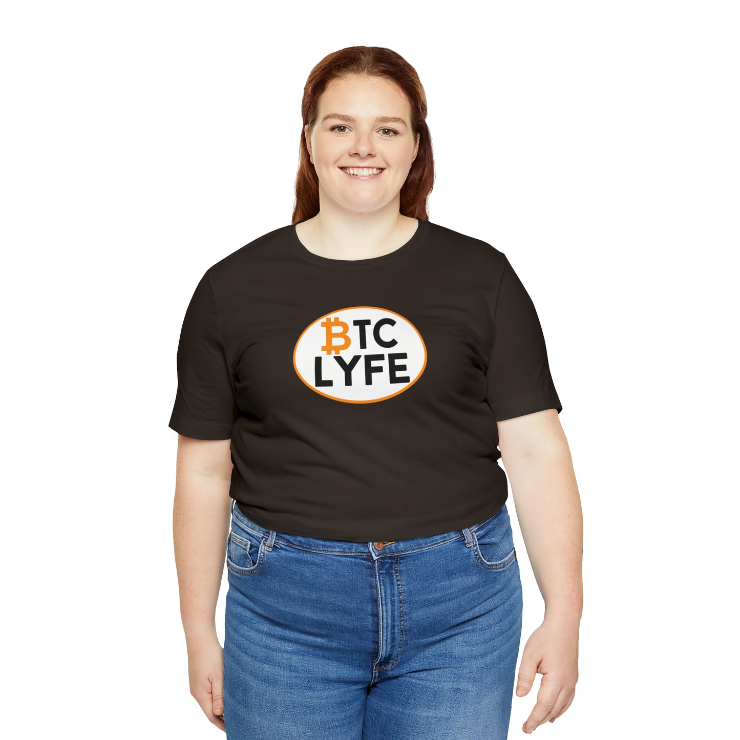 Bitcoin LYFE (Oval) Short Sleeve T-Shirt