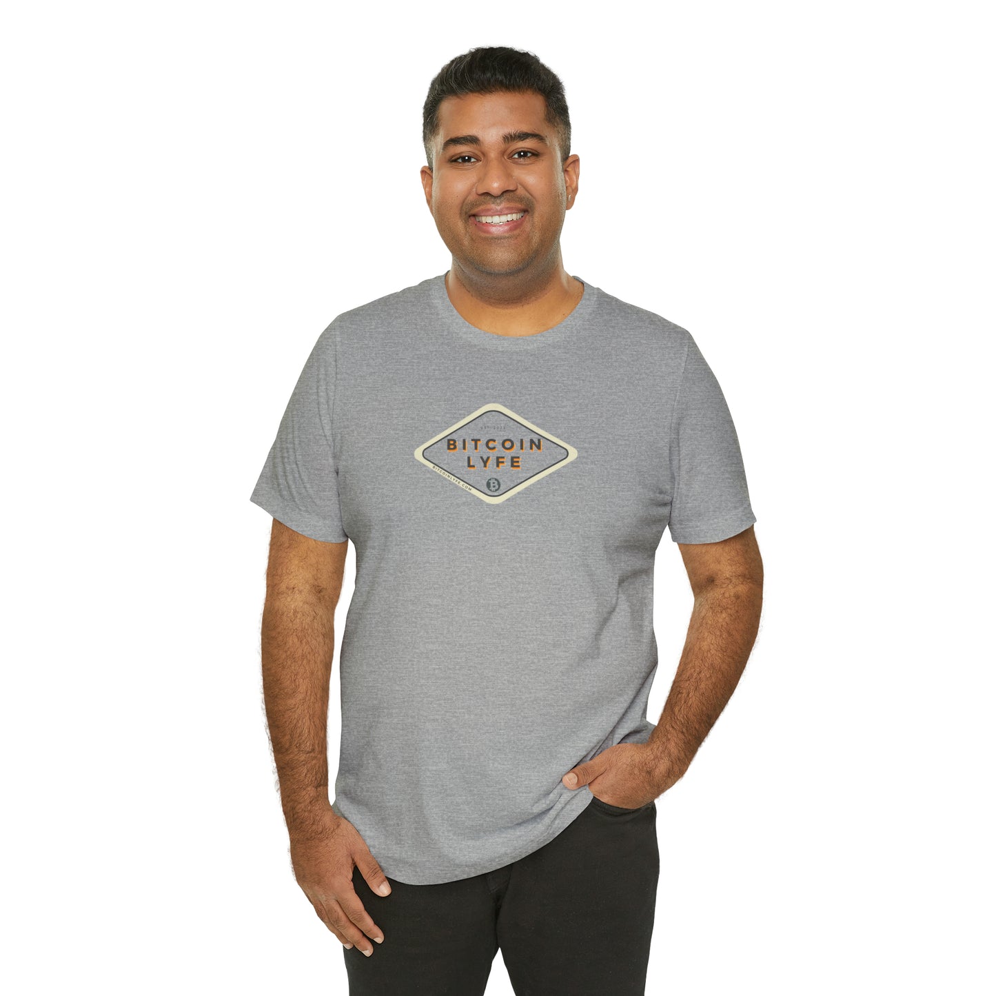 Bitcoin LYFE (Transparent) Short Sleeve T-Shirt