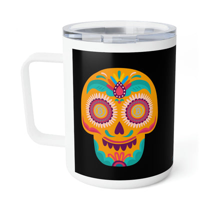 Día de los Muertos BTC 10oz Insulated Coffee Mug, Diecisiete