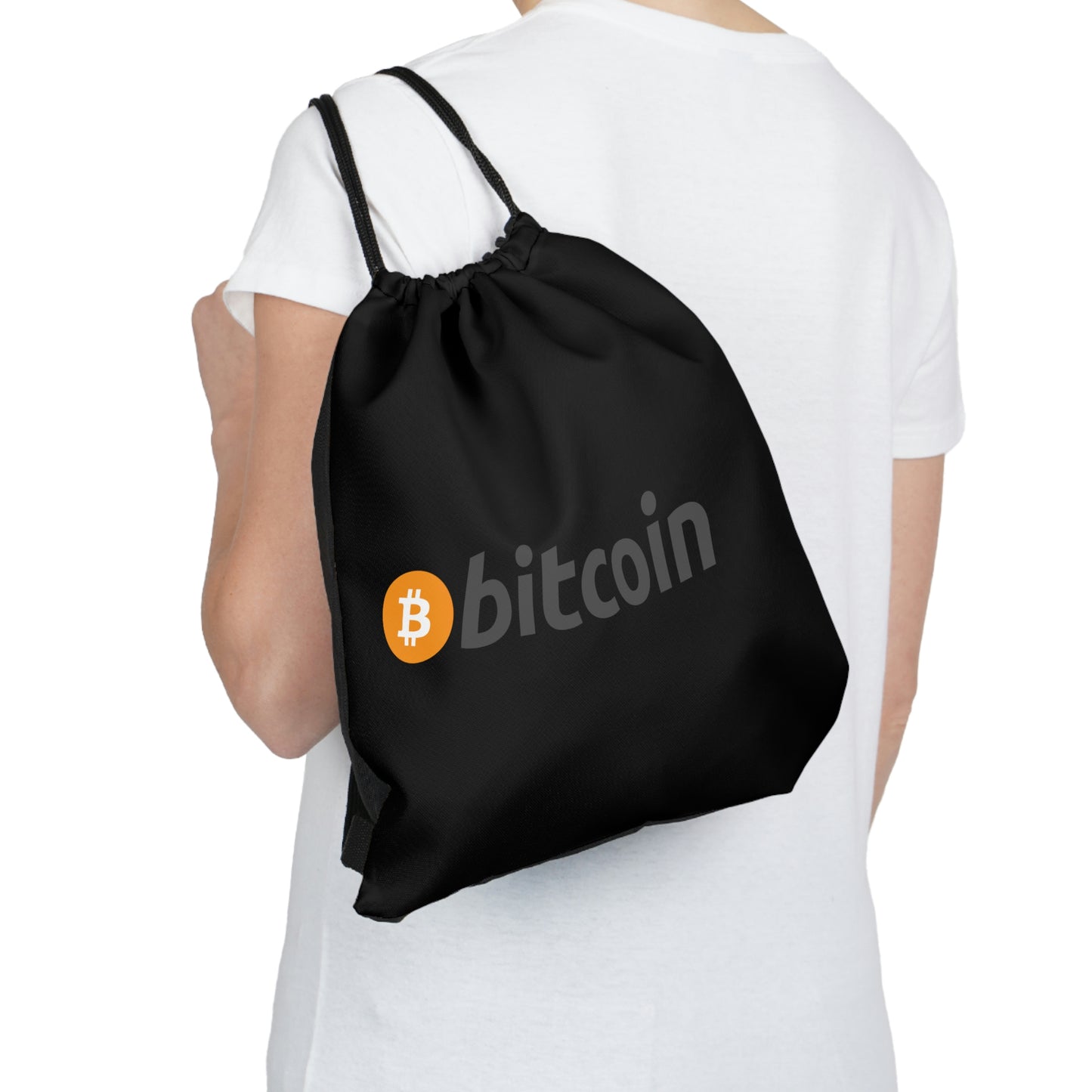 Bitcoin Outdoor Drawstring Bag, BTC1