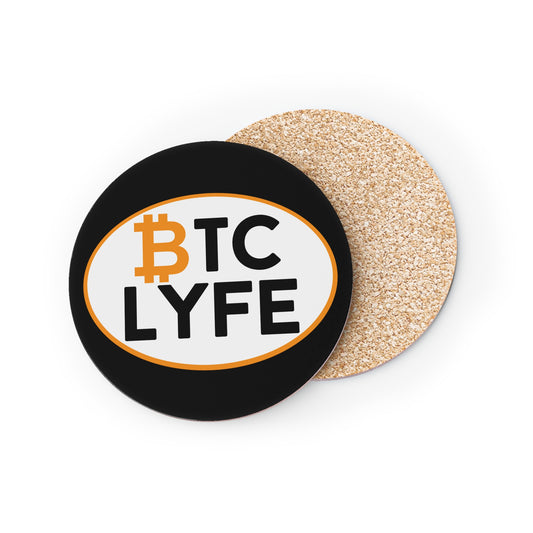 Bitcoin LYFE (Oval) Coasters