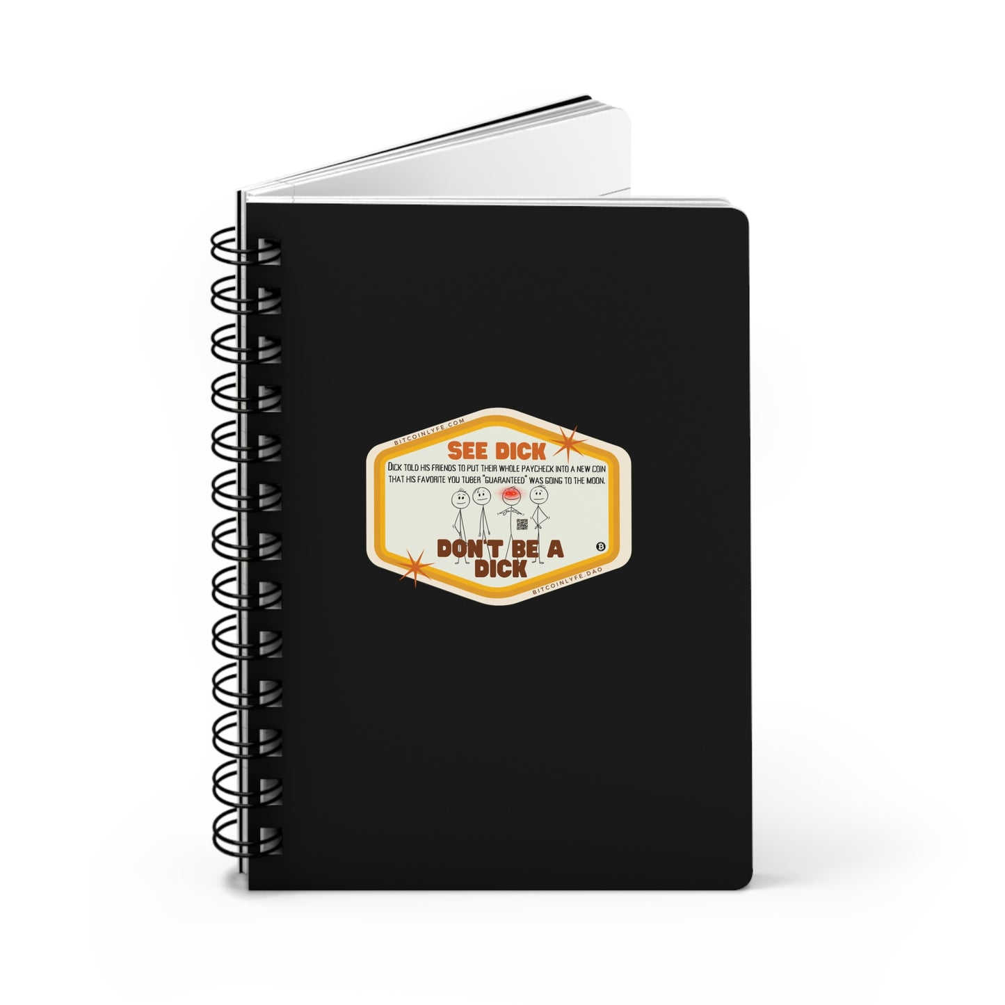 Crypto Dick Spiral Bound Journal, Moon