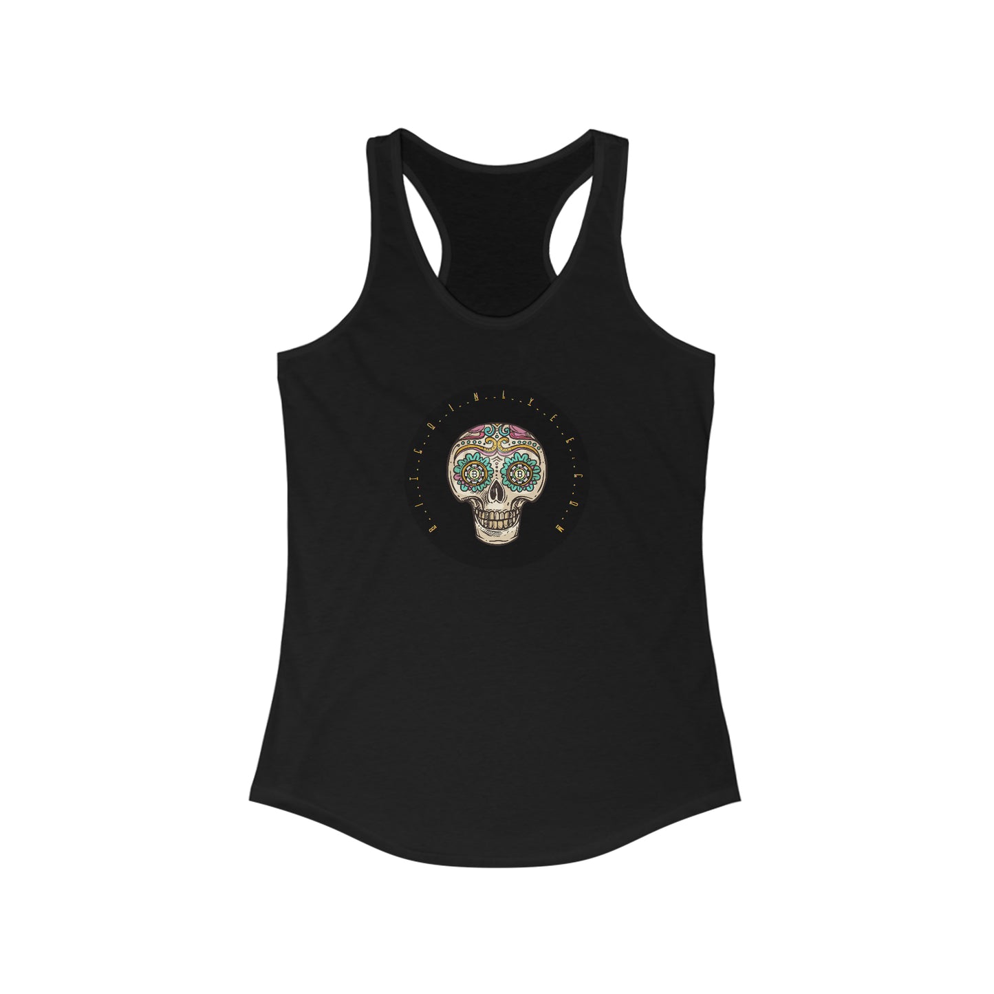 Día de los Muertos BTC Women's Racerback Tank, Doce