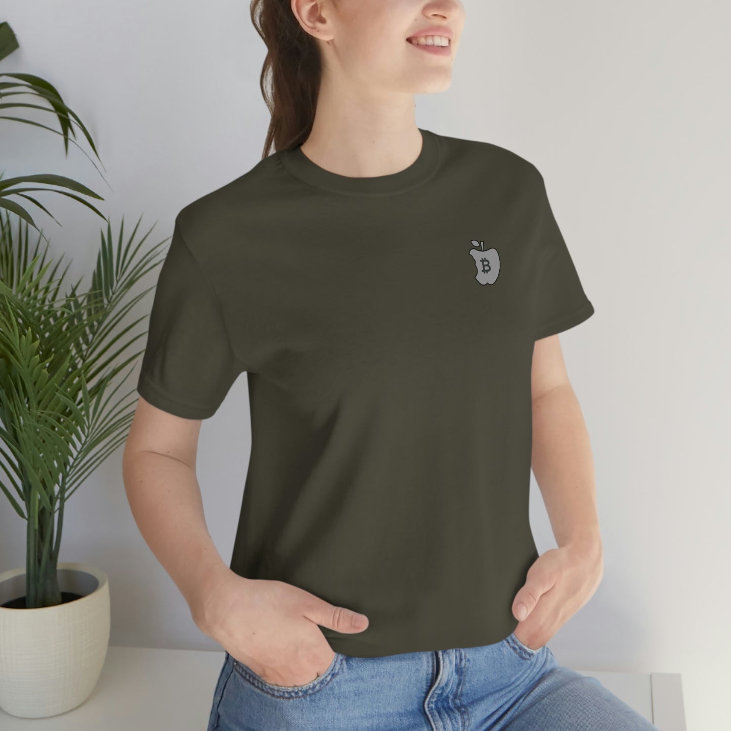 The B Apple Short Sleeve T-Shirt  (Upper Left Subtle)