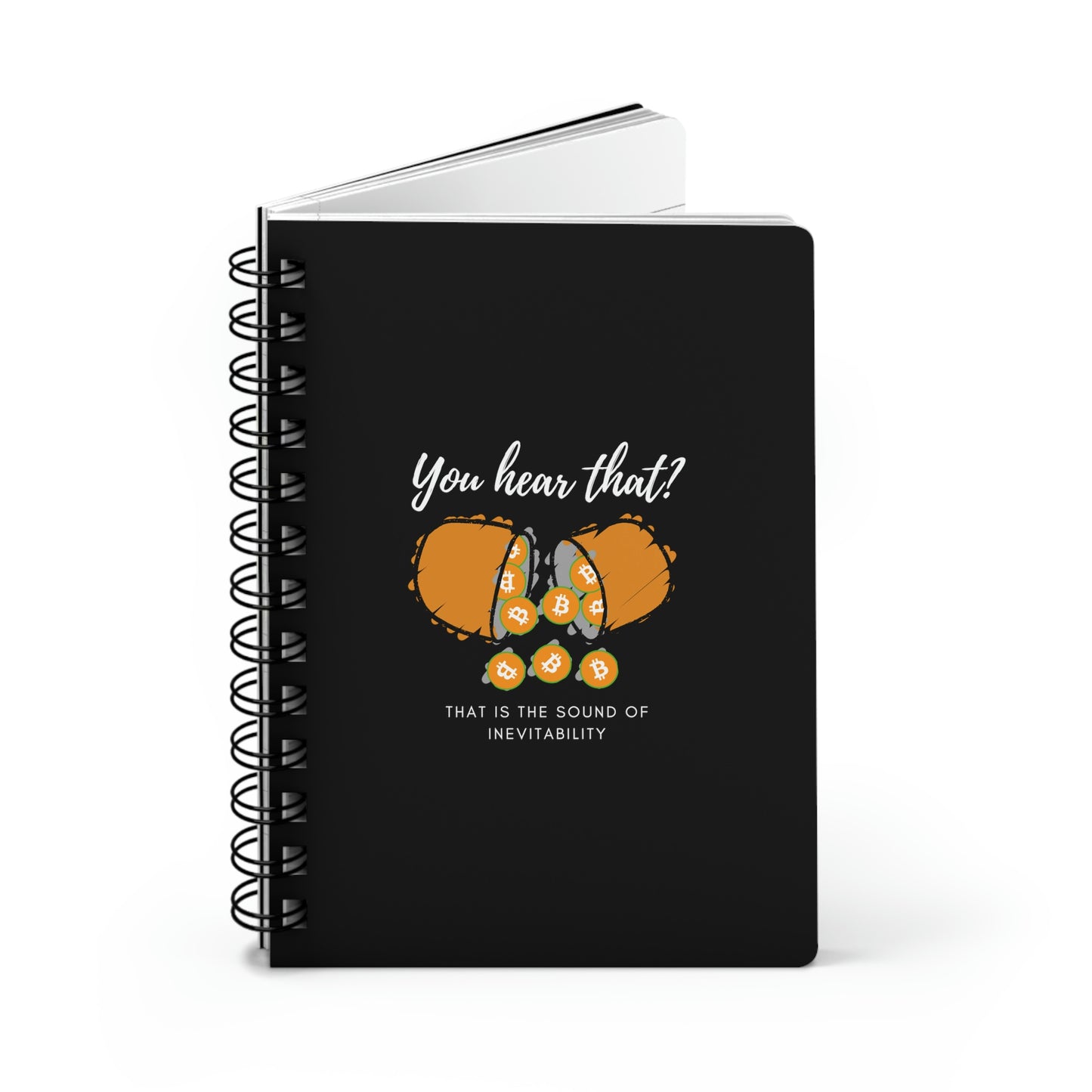 Inevitable Orange Pill Spiral Bound Journal