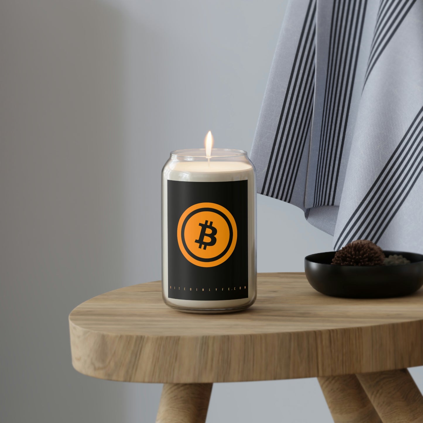 Bitcoin Large Scented Candle, BTC5