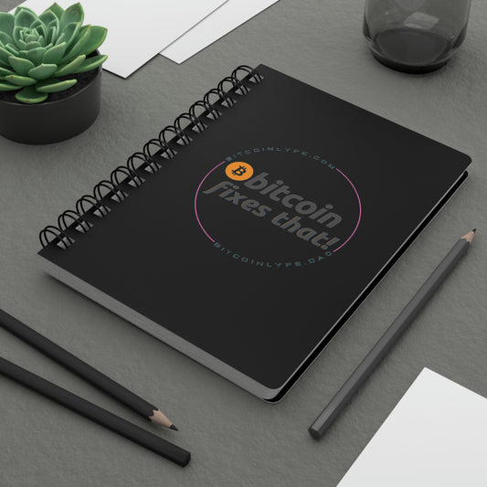 Bitcoin LYFE Spiral Bound Journal, BTC Fixes That