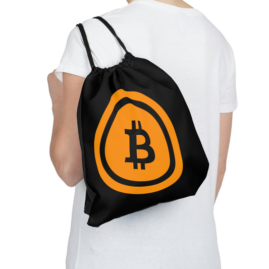 Bitcoin Outdoor Drawstring Bag, BTC5