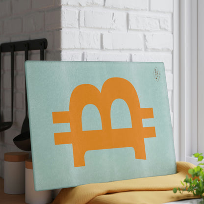 Bitcoin Glass Cutting Board, BTC3