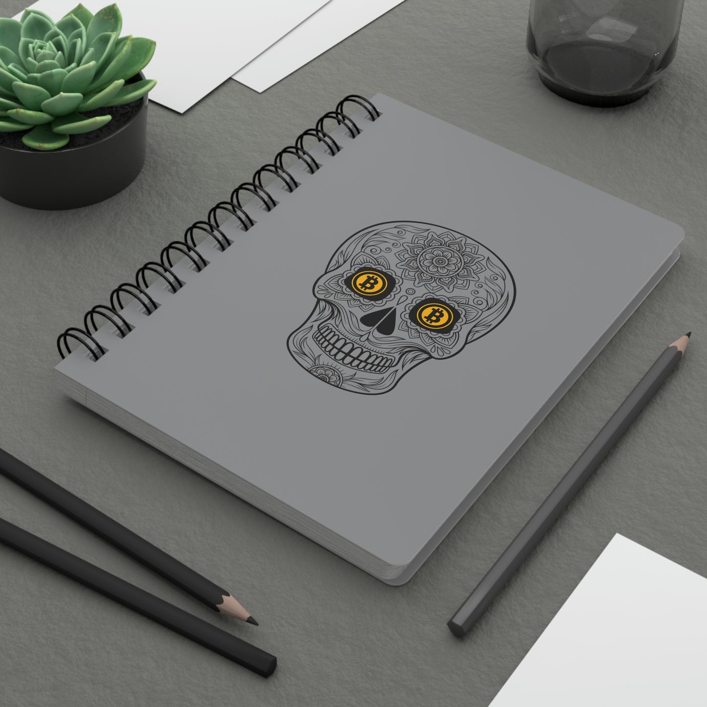 Día de los Muertos BTC Spiral Bound Journal, Siete