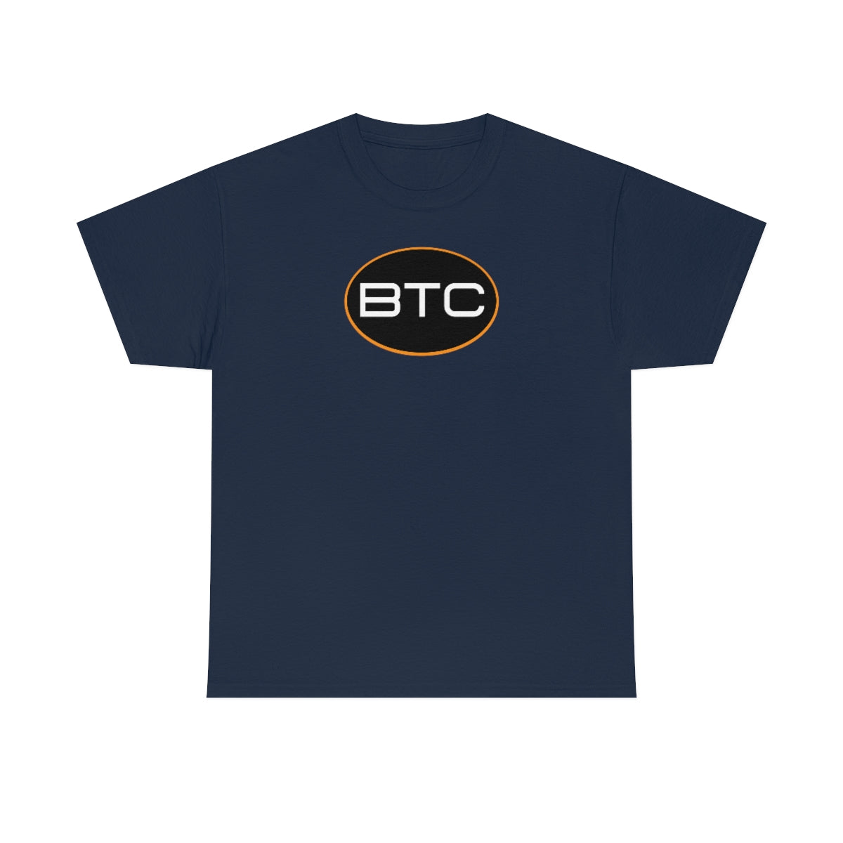 BTC Oval #1 Cotton T-Shirt, Blackout Version