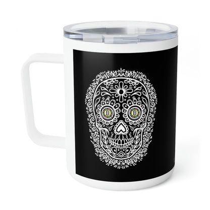 Día de los Muertos BTC 10oz Insulated Coffee Mug, Cuatro