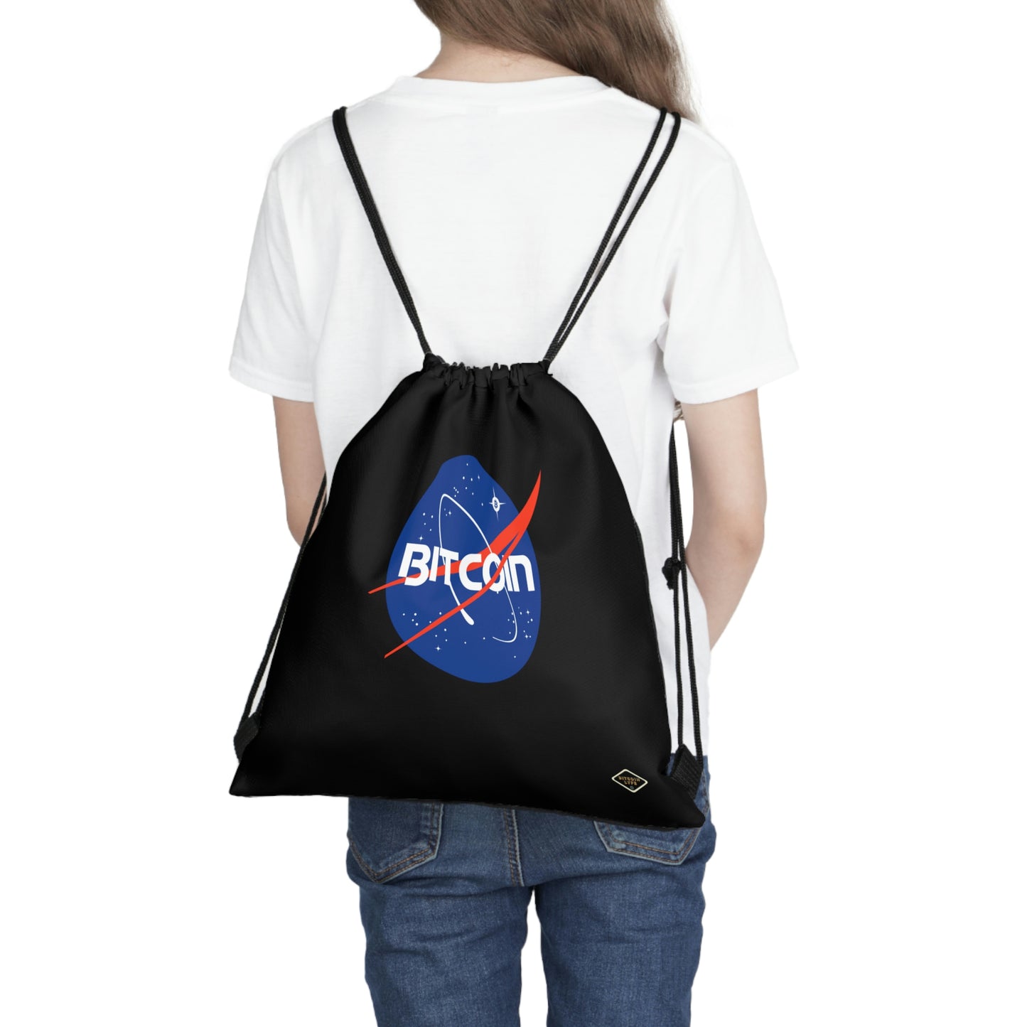 B in Space1 Outdoor Drawstring Bag