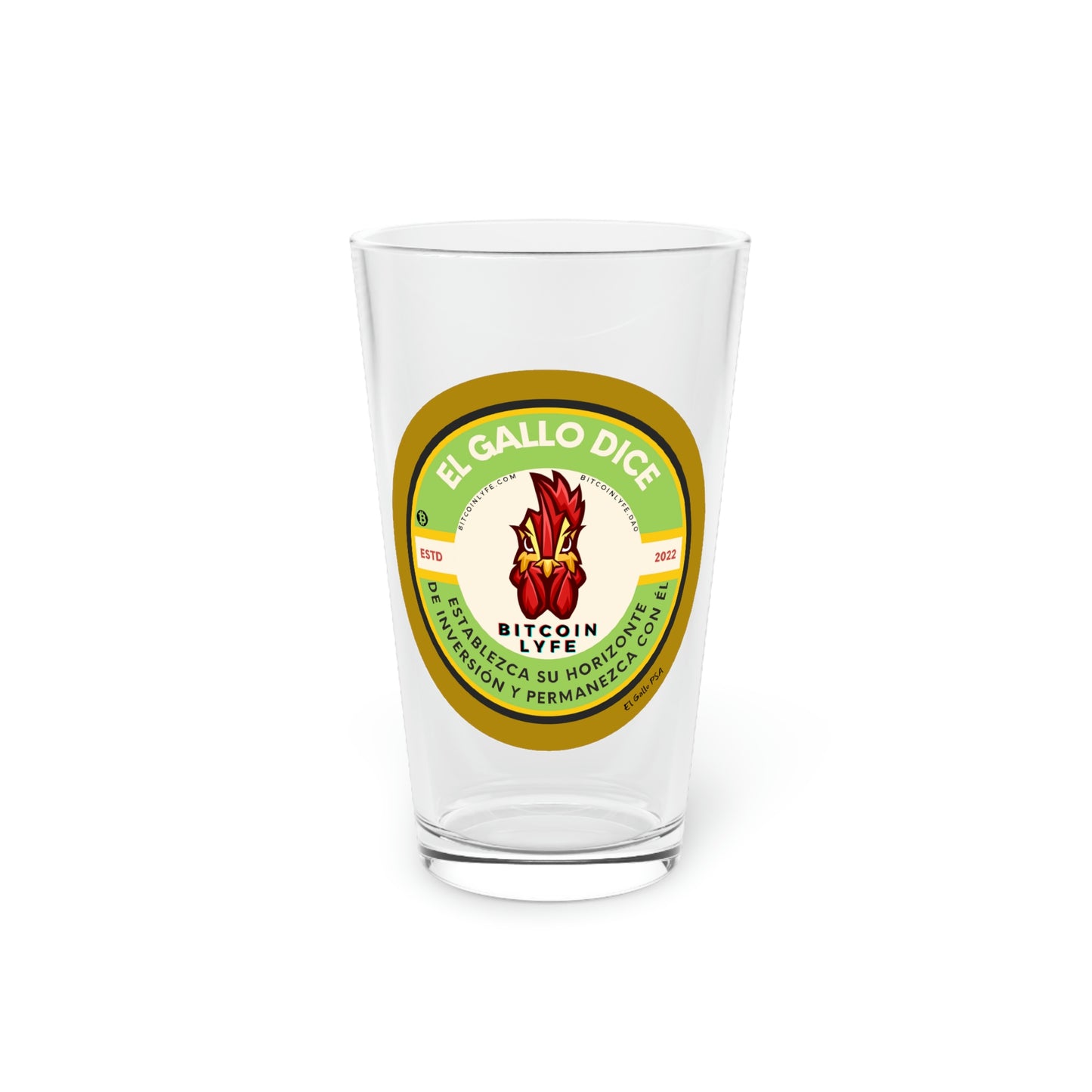 El Gallo PSA Pint Glass, Horizonte