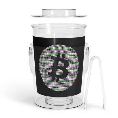 Bitcoin Ice Bucket with Tongs, BTC6