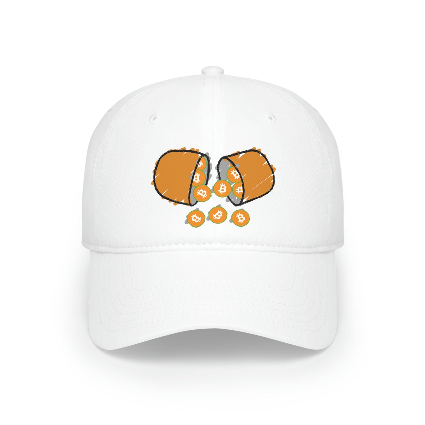 Orange Pill #1 Low Profile Baseball Cap