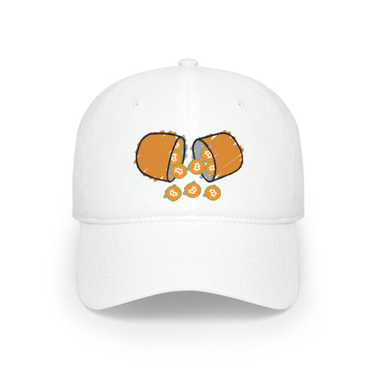 Orange Pill #1 Low Profile Baseball Cap