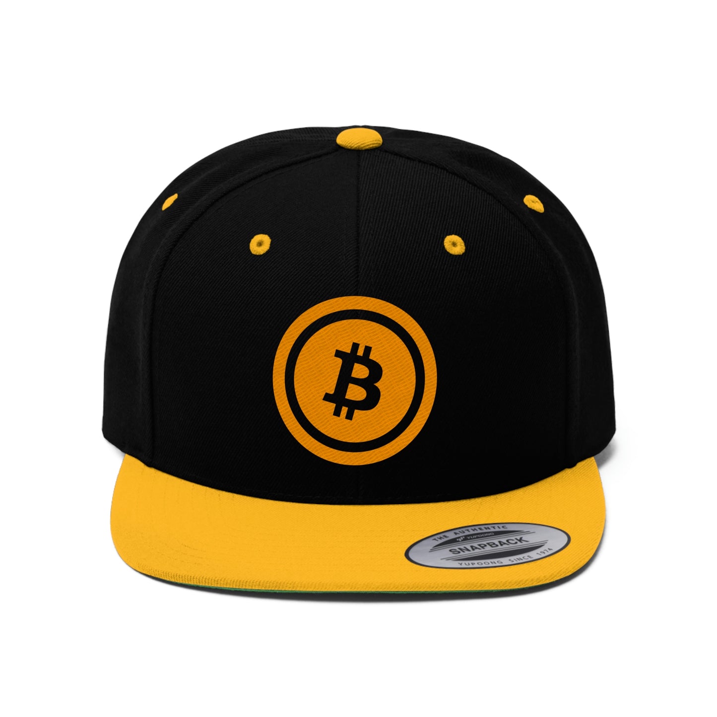 BTC5 Bitcoin Flat Bill Hat, Four Colors