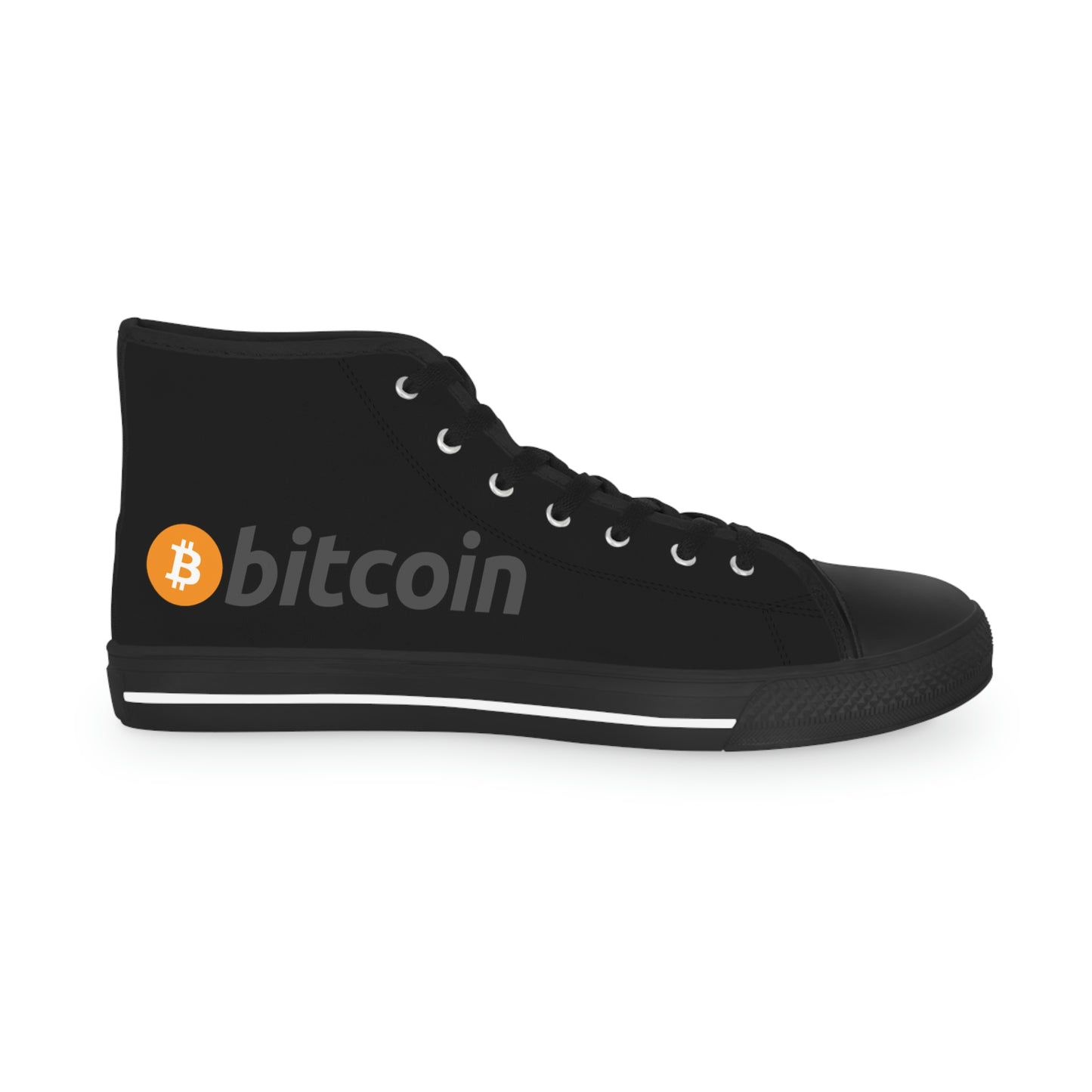 Bitcoin Men's High Top Sneakers, BTC1