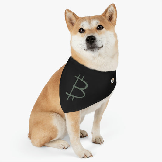 Bitcoin Pet Bandana Collar, BTC8