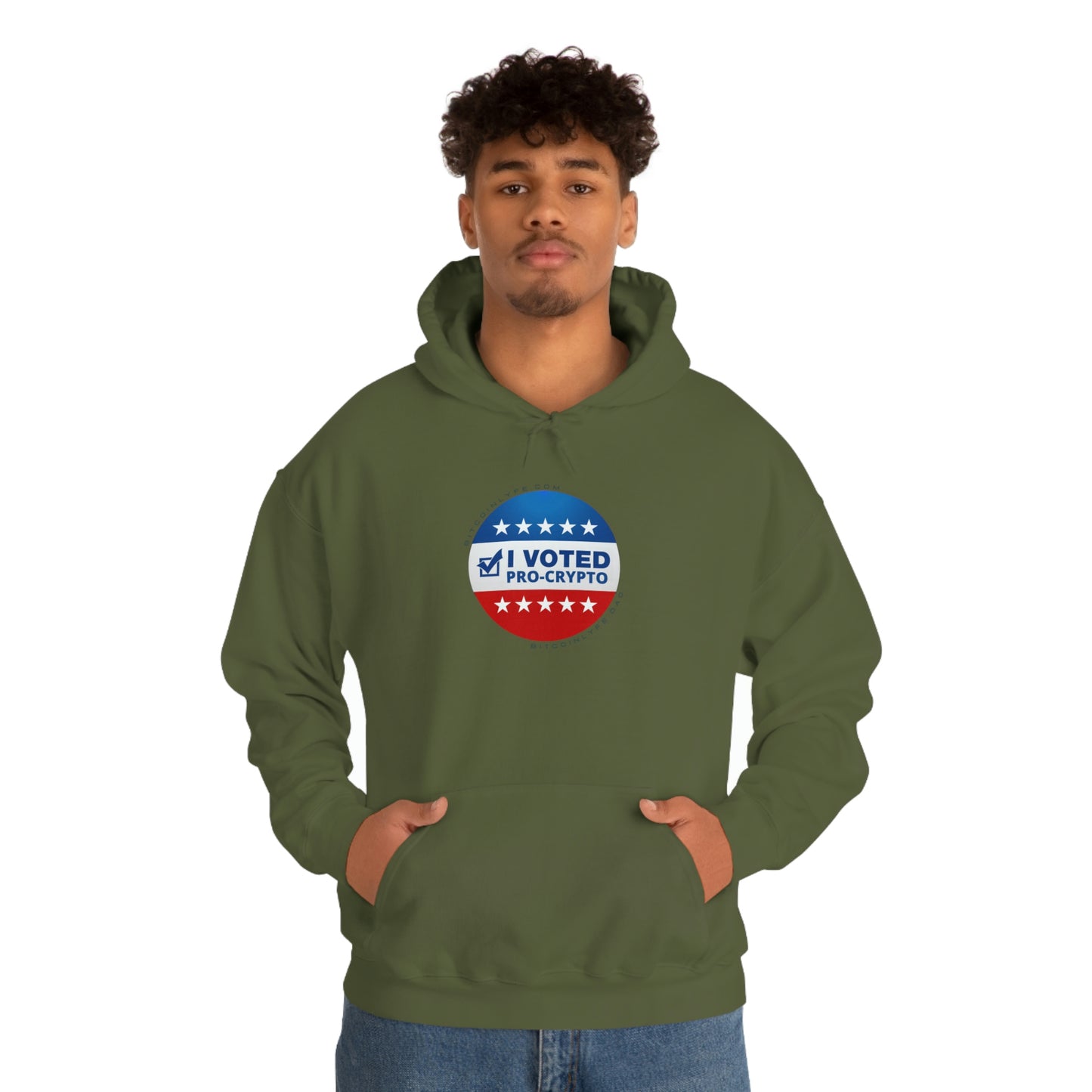 I Voted Pro-Crypto Hooded Sweatshirt