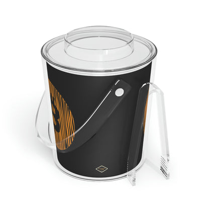 Stribes Ice Bucket with Tongs