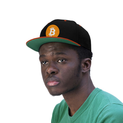 BTC2 Bitcoin Flat Bill Hat, Four Colors