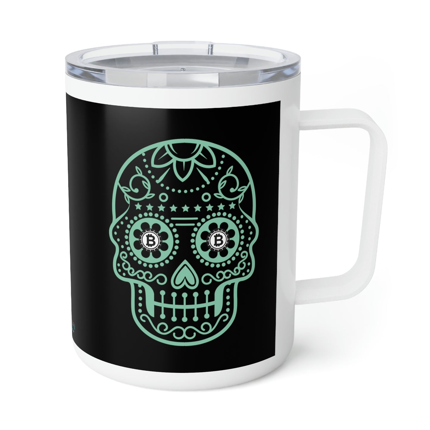 Día de los Muertos BTC 10oz Insulated Coffee Mug, Diez