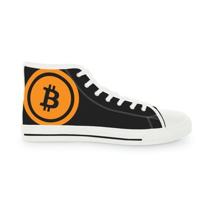 Bitcoin Men's High Top Sneakers, BTC5