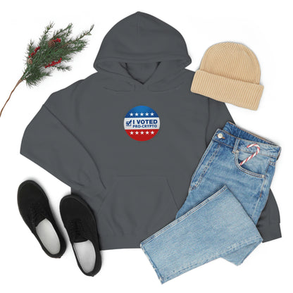 I Voted Pro-Crypto Hooded Sweatshirt