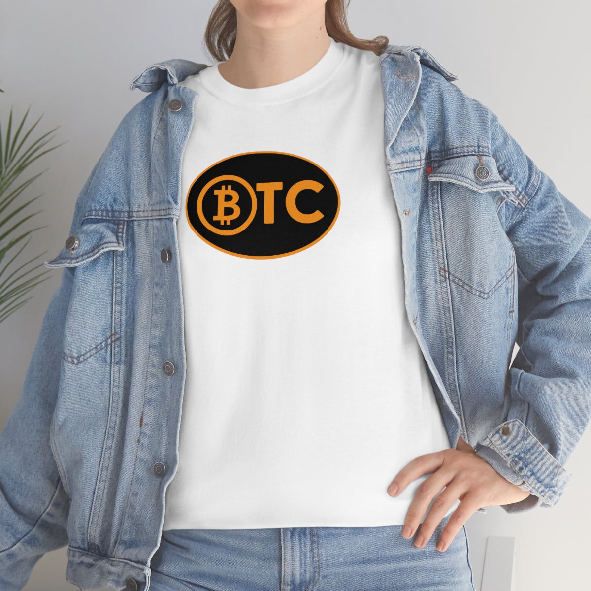 BTC Oval #5 Cotton T-Shirt, Blackout Version