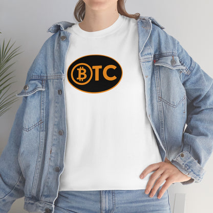 BTC Oval #5 Cotton T-Shirt, Blackout Version