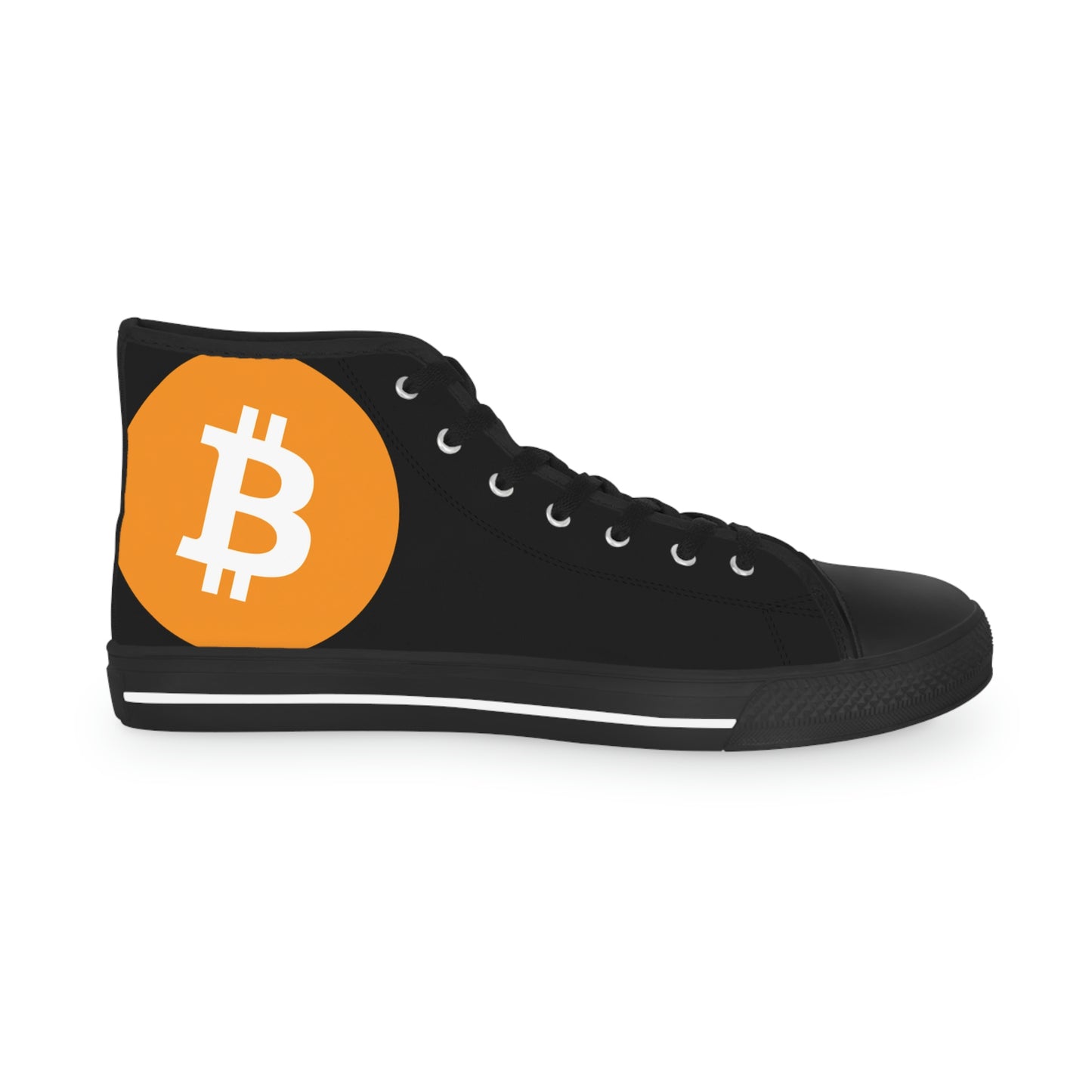 Bitcoin Men's High Top Sneakers, BTC2