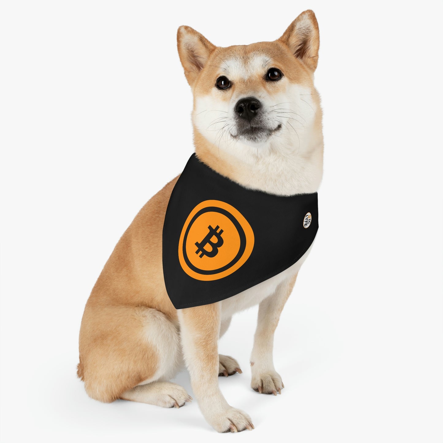 Bitcoin Pet Bandana Collar, BTC5